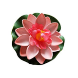 7Pcs 3.9 Inch Artificial Lotus Flower Artificial Flower Pool Aquarium Decoration Eternal Flower Artificial Flower (Lighe Pink)