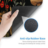 Vintage Mushroom Gaming Mouse Pad, Large Non-Slip Rubber Base Mousepad Xl 31.5X11.8In, Keyboard Mouse Mat, Desk Pad With Stitched Edges For Gamer Home&Office
