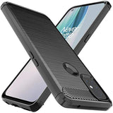 For Oneplus Nord N10 Case Shock-Absorption Flexible Tpu Rubber Protective Cell Phone Cover For Oneplus Nord N10 5G(Black)