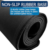 X-Large Mouse Pad Desk Mat For Gaming Office Home β Durable Anti-Fray Surface With Non-Slip Rubber Base For Ultimate Desk Coverage & Long-Lasting Performance 11.8 X 27.5 In