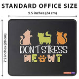 Don'T Stress Meowt Great Mousepad Gifts For Any Cat Lady Or Cat Dad Funny Mouse Mat Gifts For Women Cat Mom Birthday Women Mousemat Cute Cat Lovers Best Friends Cat Dad Pet Parents Mouse Pad