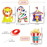 , Xtralarge, Carnival Balloons - 4Pcs | Carnival Theme Party Decorations | Circus Balloons For Carnival Decorations | Circus Birthday Party Decorations, Carnival Games
