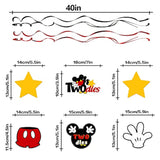 Oh Twodles Birthday Swirls Streamers - Cheers To Boys 2Nd Birthday Kids Two Years Old Mouse Theme Party Hanging Decorations.