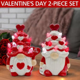 Valentines Day Decorations, Valentines Day Decor, 2Pcs Valentine Gnomes Decor, Valentine'S Day Decorations, Valentine Ceramic Tree Decoration For Home
