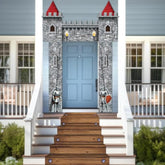 4Pcs Medieval Castle Entryway Hanging Banners Knight Party Decorations