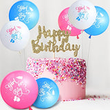 60 Pieces Gender Reveal Balloons Girl Or Boy Latex Reveal Party Balloo