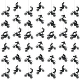 8 Pcs Dirt Bike Birthday Party Decorations Motorcycle Garland Banner Motocross Party Banner Riding Ceiling Hanging Streamers Cutouts For Baby Shower Wall Decor Photo Props Supplies