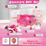 All-In-1 Pink Black And White Balloons Garland & Arch Kit β Small And Large Balloon β Hot Pink And Black Party Decorations For Birthday, Boss Baby, Mean Girls, Barbie, Minnie