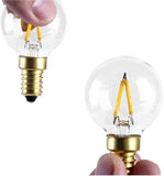 E14 1W G40 G14 LED Globe Bulbs 10W Equivalent 6000K Daylight 150LM 6 Pack