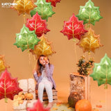 Large Fall Maple Leaf Balloons 24 Inch 12 Pack Autumn Party Birthday Wedding Decor