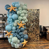 Under the Sea Balloon Garland Kit: Blue & Green Ocean Party Decor