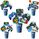Video Game Centerpiece Sticks 26Pcs Gamer Birthday Party Decorations Video Game Table Topper Centerpieces Gaming Centerpieces For Tables Game Theme Level Up Baby Shower Supplies