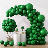 129Pcs Dark Green Balloons Different Sizes 18 12 10 5 Inches Emerald Green Latex Balloon Garland Arch For Masquerade Party Decorations Birthday Baby Shower Wedding Safari Jungle Party Supplies