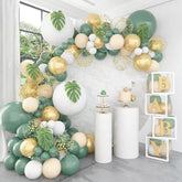 Sage Green Balloon Garland Arch Kit, 100Pcs Olive Garland With Bobo Of Blush White And Gold For Birthday Baby Shower Party Supplies Decorations