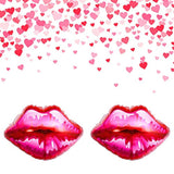 Red Lips Balloons Red Kiss Lips Balloons Shaped Aluminum Foil Mylar Ba