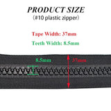2Pcs #10 28 Inch Separating Jacket Zippers For Sewing Coat Jacket Wint