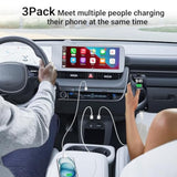 3 Pack Car Carplay Cable For Iphone 16 15 Pro Max 15 Plus,3Ft Usb To Usb C Cable For Car Charger Adapter, Carplay Usb C Cord Accessories Charging For Ipad 10Th Gen/Ipad Pro Air 5Th-White