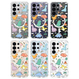 for Galaxy S26 Ultra Clear Case, Fit for MagSafe, 6.6ft Military-Grade Shockproof Magnetic Protective Phone Cover,Dinosaur Land