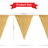 48 Pcs Burlap Banner, 36Ft Triangle Flag, Diy Decoration For Holidays, Wedding, Camping, Party, New Year Decorations, Merry Christmas Banner, Indoor Christmas Decoration