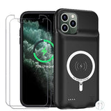 Battery Case For Iphone 11 Pro, Enhanced 10000Mah Portable Protective Wireless Charging Case Support Carplay Compatible With Iphone 11 Pro (5.8 Inch) Rechargeable Extended Battery Charger Case (Black)