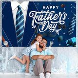 Fathers Day Banner Backdrop Fathers Day Decorations Fathers Day Backdrop for Photography Happy Fathers Day Banner Backdrop Fathers Day lndoor Outdoor Party Wall Background
