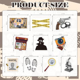 30Pcs Detective Murder Hanging Swirls Mystery Detective Party Decorations Crime Scene Ceiling Swirls Murder Dinner Evidence Marks Party Supplies