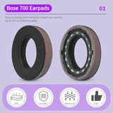 Upgraded Cooling Gel Replacement Earpads For Bose 700 (Nc700) Wireless Headphones, Optimized Heat Dissipation And Enhanced Breathability, Added Thickness (Pink)
