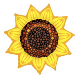 Sunflower Sunshine Happy Birthday Balloons - Set Of 3 Sun Shaped Party Balloon Decorations For A Sunflower Theme Baloon Bouquet Centerpiece Backdrop Decor