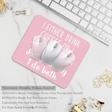 Pink Funny Mouse Pad - Fun Coffee Office Desk Mousepad, Coffee Lover Office Decor Gift, Funny Work Gifts For Employees And Coworkers, 9.5X8 Inches