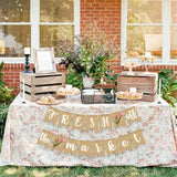 Fresh Off the Market Bridal Shower Banner Tulip Burlap Garland