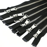 6Pcs #5 Metal Teeth Zippers,Close End Zipper,8 Inch(20.32Cm)Silver Tee