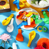 40 Pieces Dinosaur Latex Balloons 12 Inch Dinosaur Themed Party Balloons With 2 Rolls Of Ribbon For Kids Jungle Themed Party Decorations Baby Shower Birthday Supplies