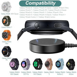 Portable Smart Watch Charger Magnetic, Compatible For Samsung Galaxy Watch 8/7/6/5/4/3/Ultra/4 Classic/5 Pro/Fe/Active 2/Galaxy 6 Classic 5V 1A Power Adapter Wireless Charger Fast Charging Cable 6.6Ft