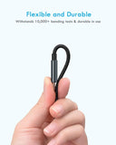 2 Pack 5 in 1 Multi Charging Cable 4FT Nylon Braided USB A USB C Universal Fast Charger Cord for iPhone Samsung Android