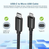 Micro Usb To Usb C Cable 3.3Ft, 3 Pack Braided Usbc To Micro Usb Cable, 2.4A Charging & 480Mbps Data Transfer,Type-C To Usb Micro Android Charger Cable For Kindle/Ps4 Xbox Controller/Samsung S7 S6 S5
