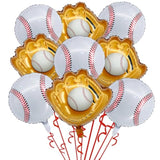 Baseball Party Balloons, Foil Mylar Glove Jumbo Balloons for Baby Shower & Birthday