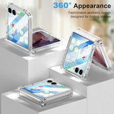 Designed for Galaxy Z Flip 7 Case with Hinge Protection & Built-in Tempered Glass Screen Protector for Flip 7 Full Cover Phone Protection