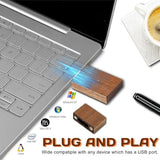 32Gb Wood Flash Drive 3.0 5 Pack, Rectangle Walnut Wooden Thumb Drive 32 Gb Usb Stick Gig Stick Usb3.0 Memory Stick Jump Drive For Backup Picturs/Videos Ideal Gift (5Pcs / Walnut)