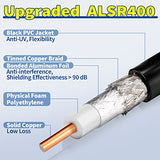 Lora Antenna 10Ft Alsr400 Ultra Low Loss Rf Extention Cable - N Female To Rp-Sma Male - With Sma Male Adapter Compatible With Helium Hnt Bobcat Miner Syncrobit Gateway Sensecap Hotspot Antennas