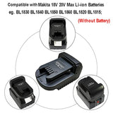 Makita 18V to Milwaukee M18 Battery Adapter Converter for Cordless Tools