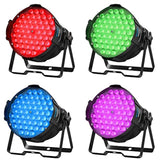 Led Stage Lights, 54X3W Rgb Par Light, Dmx 512 Controller Sound Activated Uplights, Dj Lighting With Daisy Chain, Spotlights, Wash Lights For Stage Performance, Party, Wedding, Club(4 Packs)