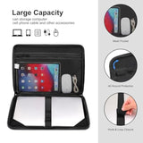MOSISO 15-15.6 inch Hard Shell Laptop Sleeve Shoulder Bag, Waterproof Shockproof Protective Symmetrical Trapezoid EVA Computer Bag Carrying Case Compatible with MacBook Pro 16, HP, Dell Notebook,Black