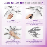 125pcs Purple & Black Balloon Arch Kit – Metallic Confetti Balloons for Parties