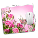 Beautiful Flowers Plants Mouse Pad Rubber Base Mouse Mat Non-Slip Mousepad For Office Desk Laptop Computer Mouse Pads