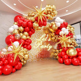 132Pcs Red And Gold Balloon Arch Kit, Red And Gold Balloons With 22Inch Foil Balloons Gold Confetti White Latex Balloons For Wedding Valentine'S Day Engagement Anniversary Birthday Party Decorations
