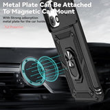 Motorola Moto G 2025 / Moto G 2026 / Moto G Play 2026 Dual Layer Case with Slide Camera Cover and HD Screen Protector