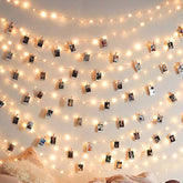 17ft Photo Clip String Lights — 50 LED Fairy Lights with Clips for Party & Home Decor