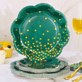 Green And Gold Party Decorations,Green Plates And Napkins Party Supplies For 25 Guests,Graduation Plates For Birthday Wedding Graduation Decorations