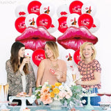 Big 30 Inch, Red Lips Balloons - Pack Of 36 | Huge 49 Inch Red Lipstic