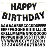 112 Pcs Diy Letter Banner Glitter Customizable Banner Kit Custom Banne